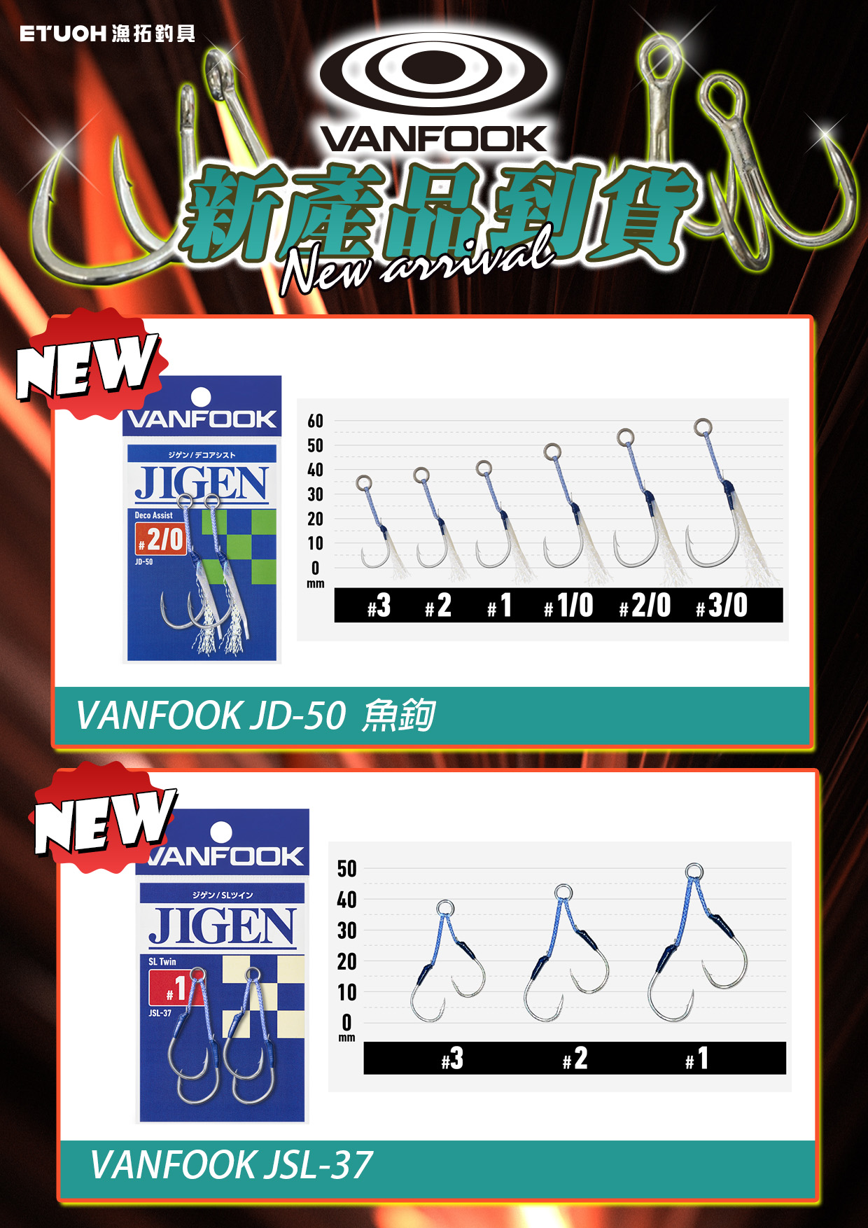 新產品情報VANFOOK