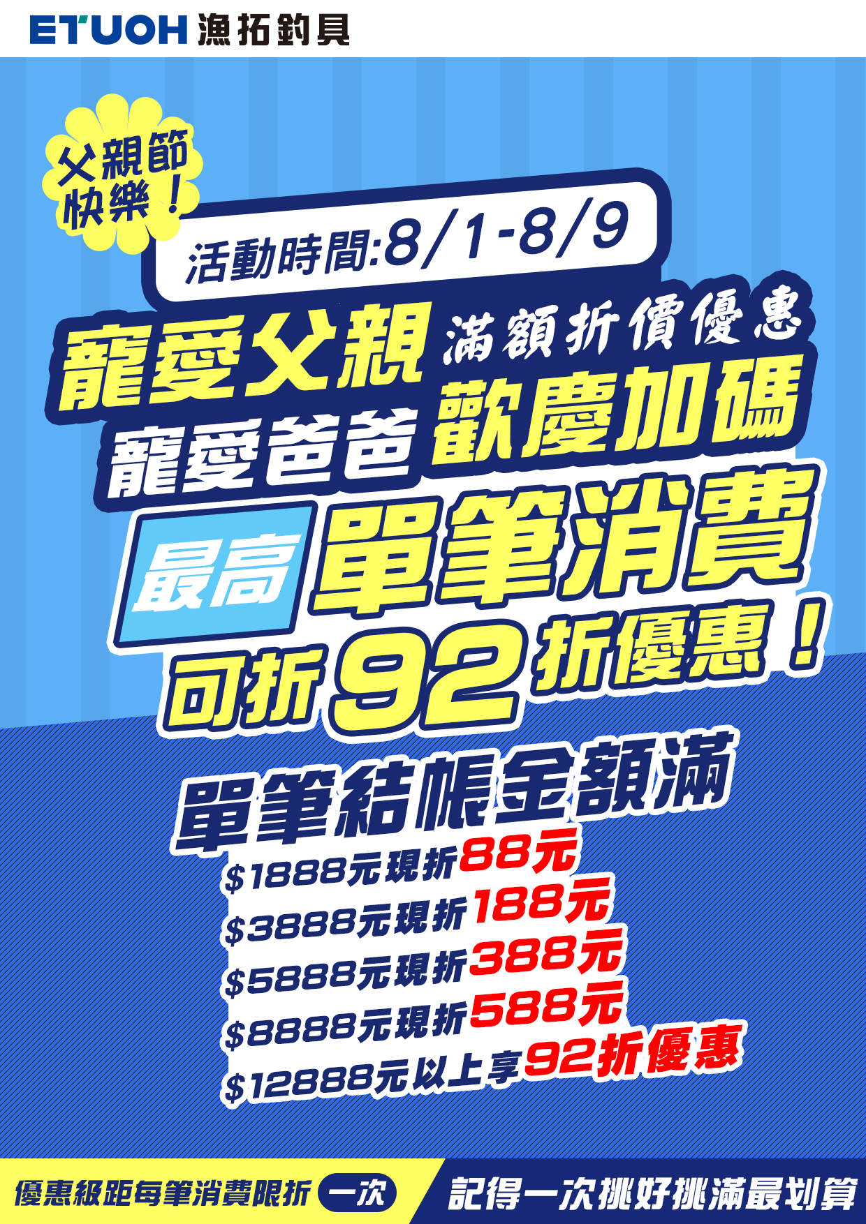 寵愛父親歡慶加碼